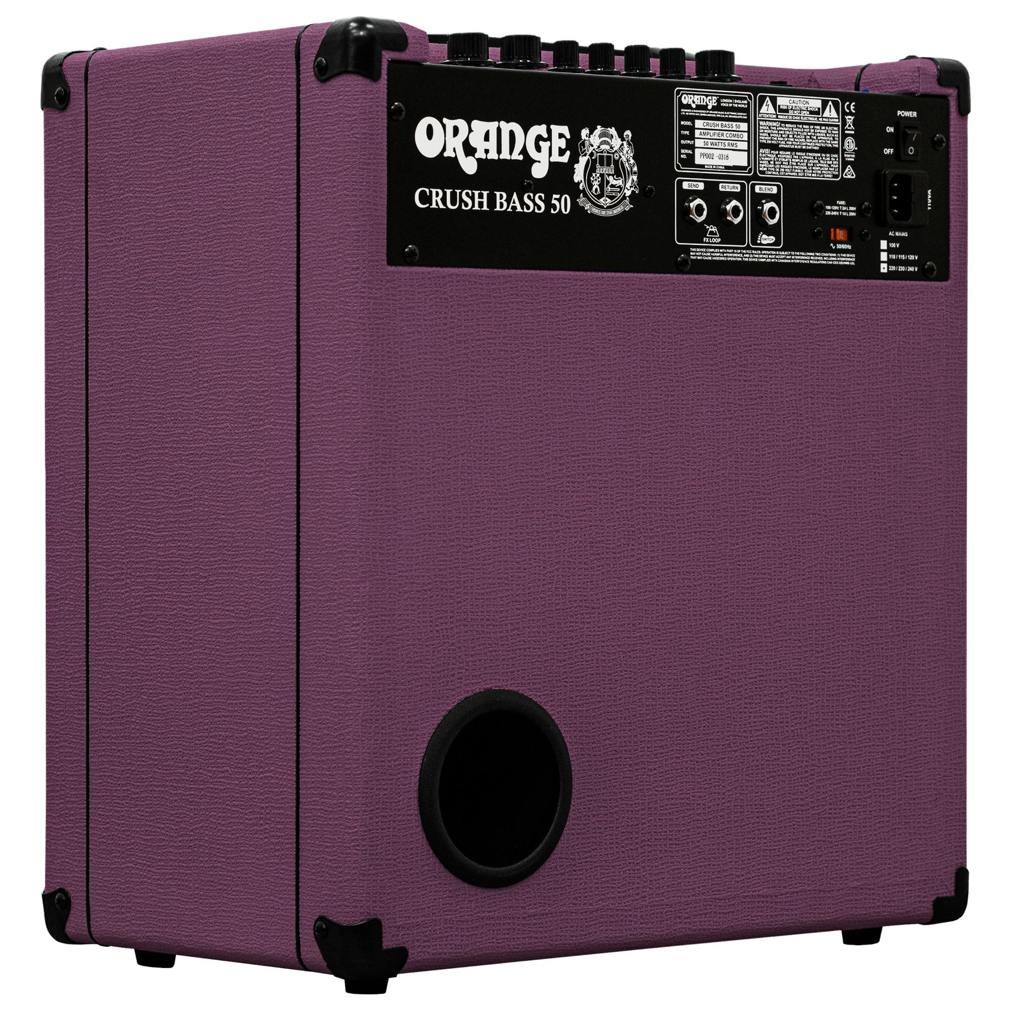 Orange Limited Edition Glenn Hughes Crush Bass 50 Combo Amfi (Mor) 3