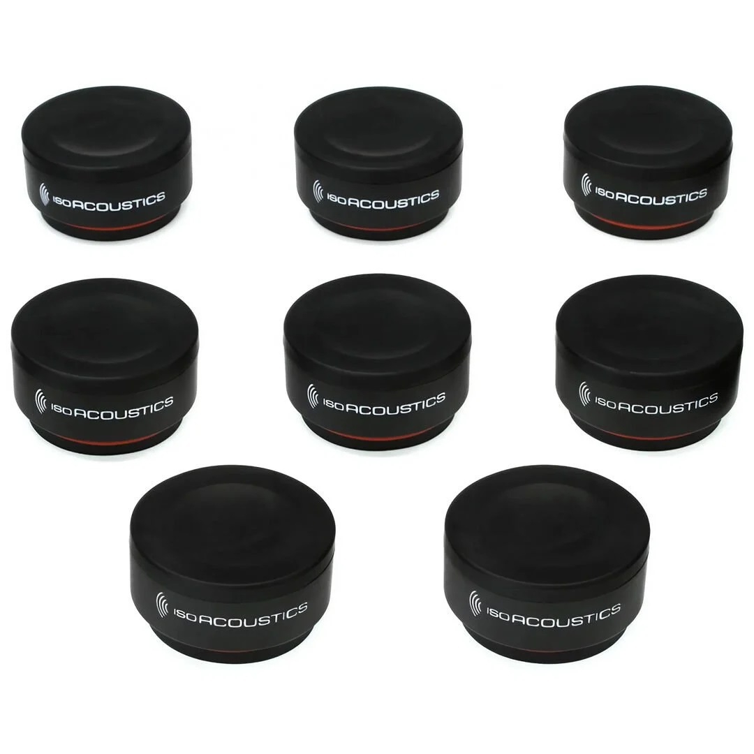IsoAcoustics ISO-Puck Mini Bir Çift Hoparlör için Titreşim İzolatörü 8'li Set 1