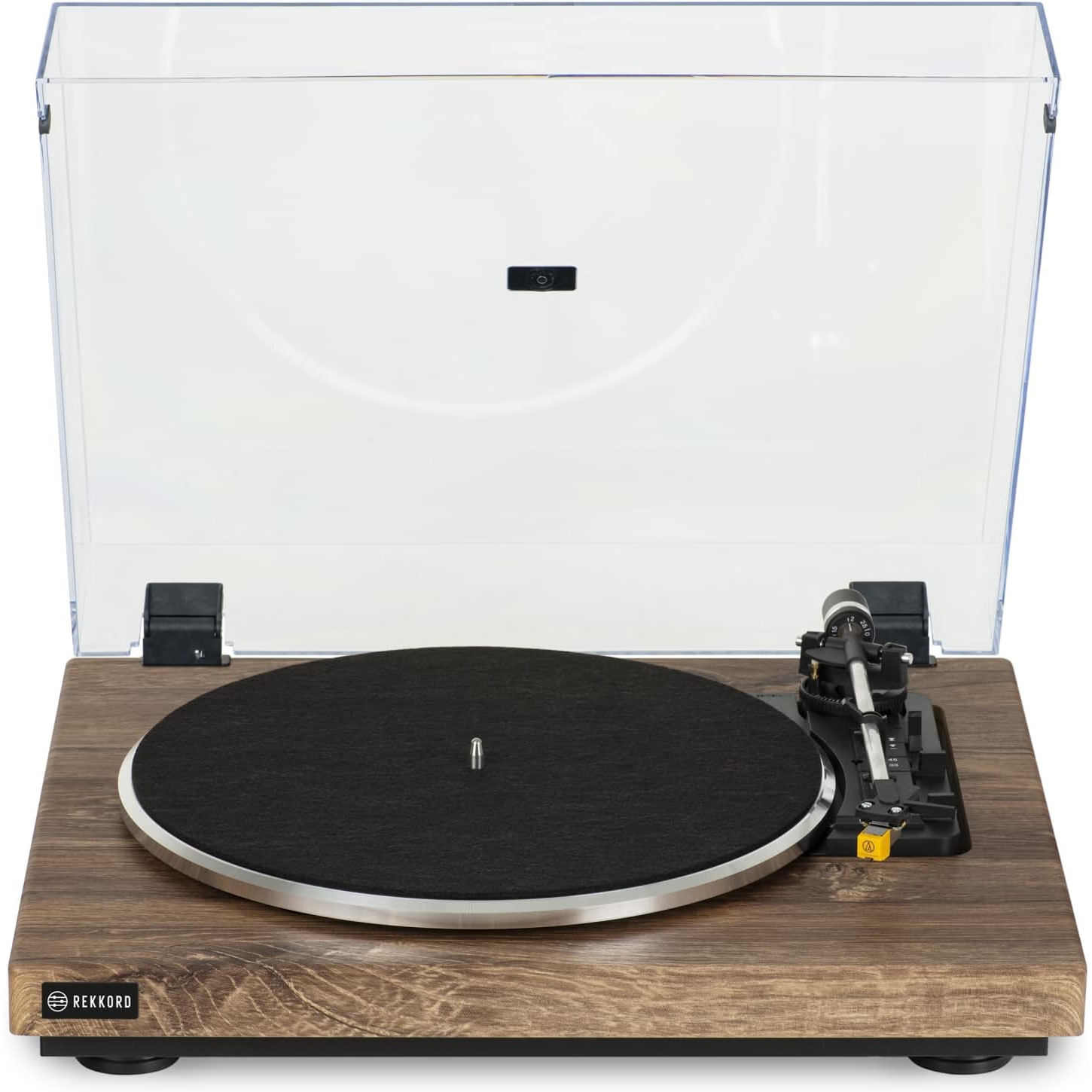 REKKORD AUDIO F300 Stirling Oak Otomatik Pikap - AT91 iğne ile 1