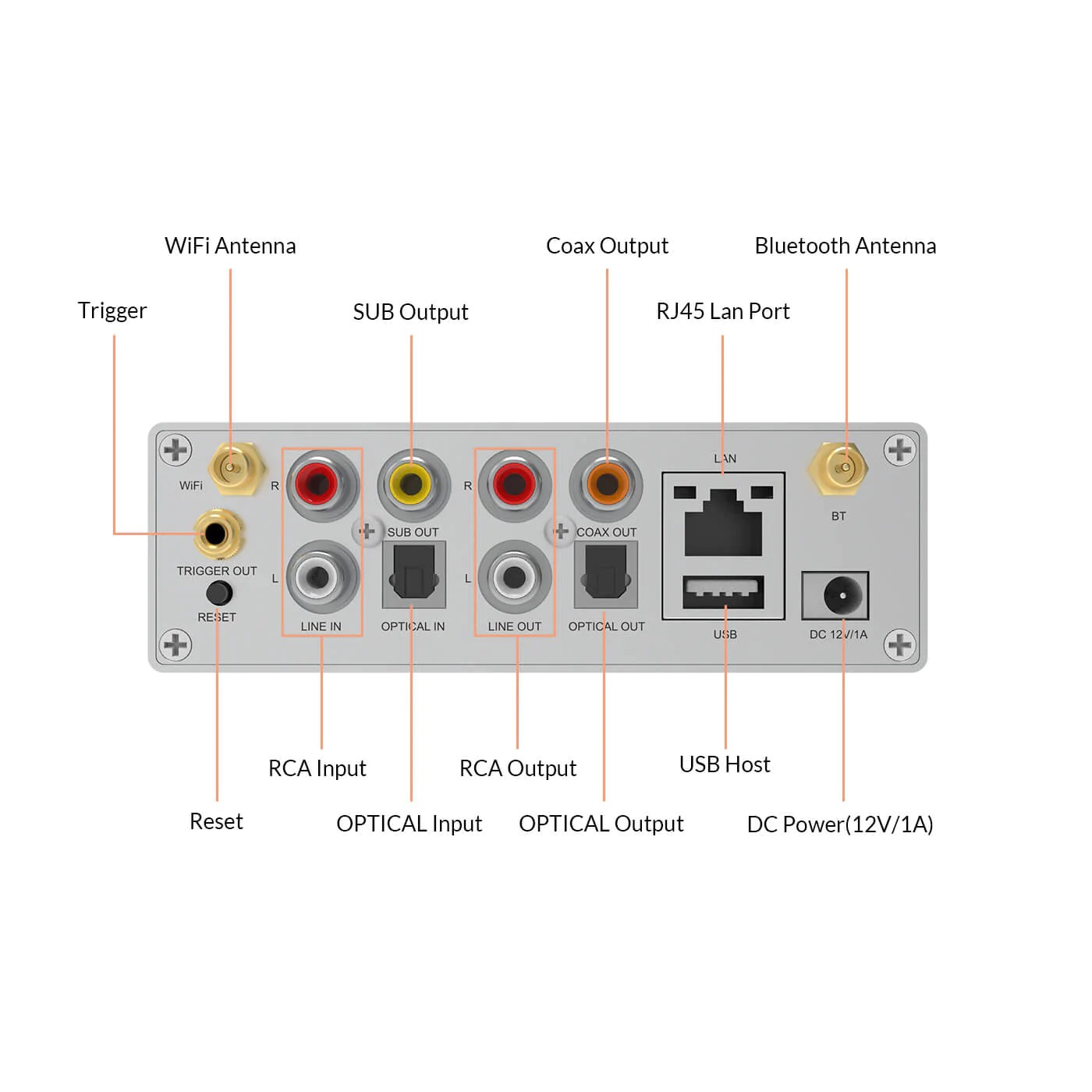 ARYLIC S50 Pro+  Kablosuz Airplay – Spotify Connect Streamer / Preamfi 3