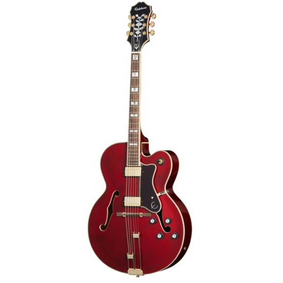 Epiphone Broadway Hollow Body Elektro Gitar (Wine Red) 1