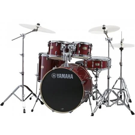 Yamaha Stage Custom Birch 22" Akustik Davul (Cranberry Red) 1