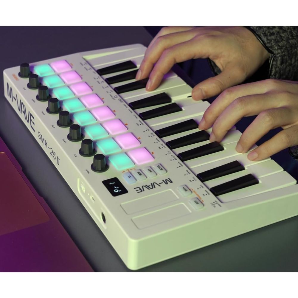 M-Vave SMK 25 MKII – Wireless BT Midi Keyboard Controller 5
