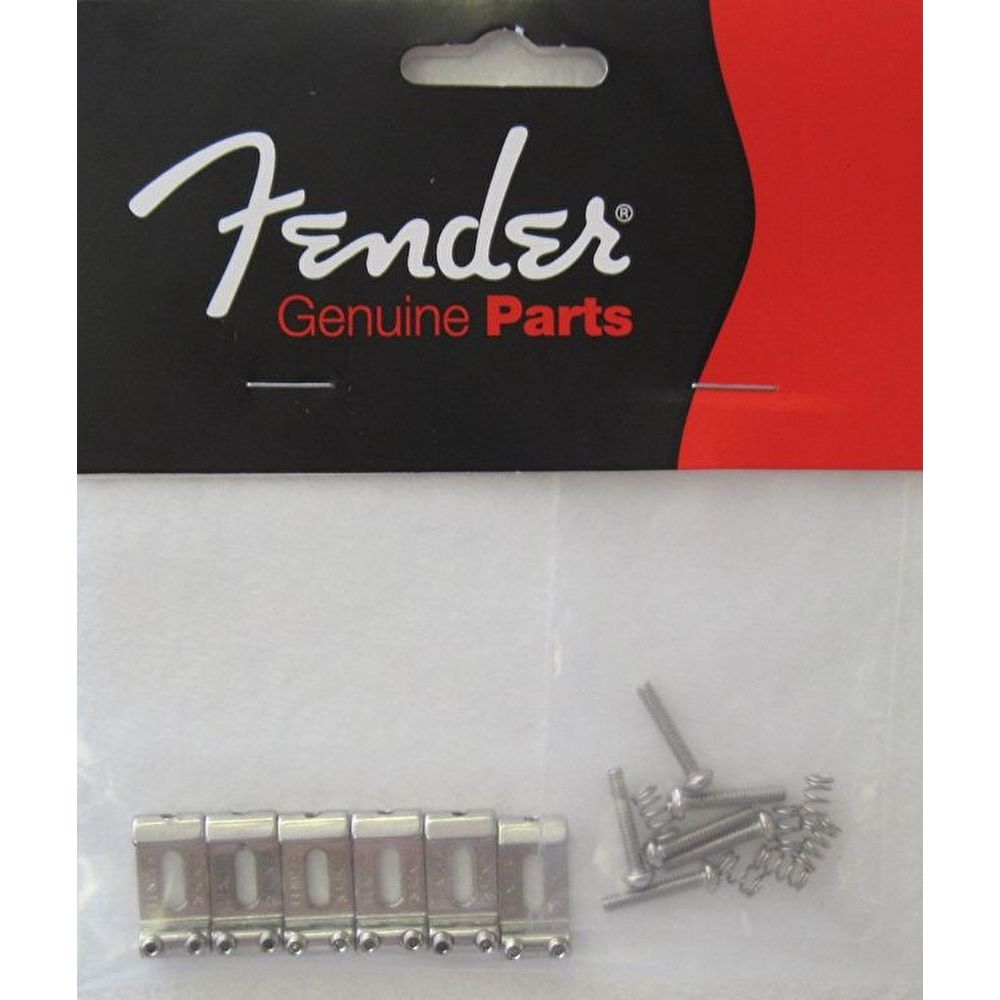 Fender American Standard Stratocaster Bridge Saddles 08-Present Nickel Set of 6 Köprü Yedek Parça 2