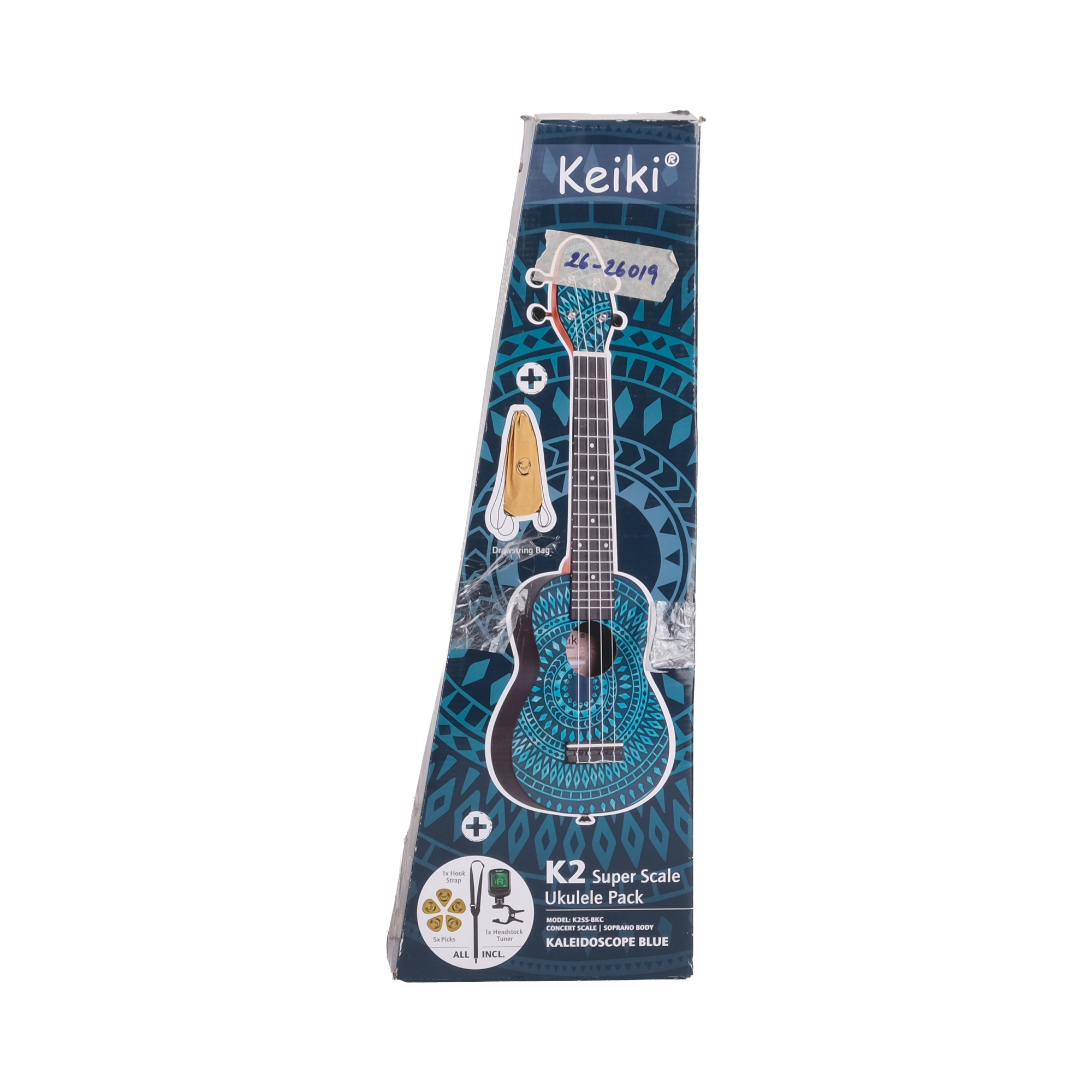 [Outlet] Ortega K2SS Keiki Sopranino Ukulele (Blue Kaleidoscope) (OL 25-26019) 1
