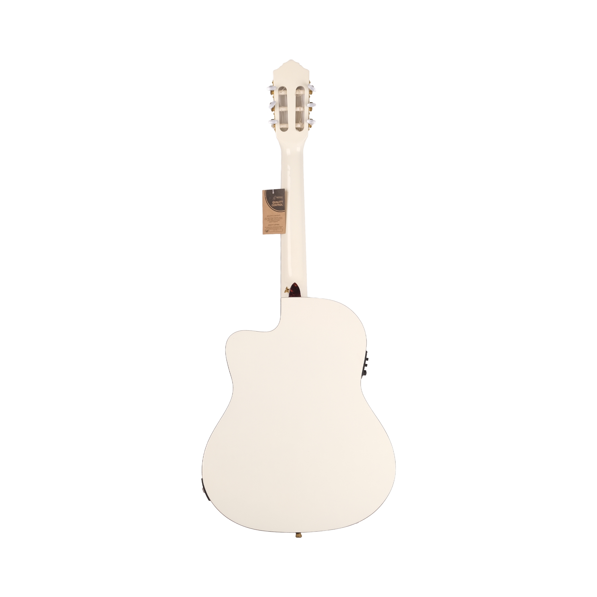 [Outlet] Ortega RCE145WH Thinline Elektro Klasik Gitar (Beyaz) (OL 25-26007) 2