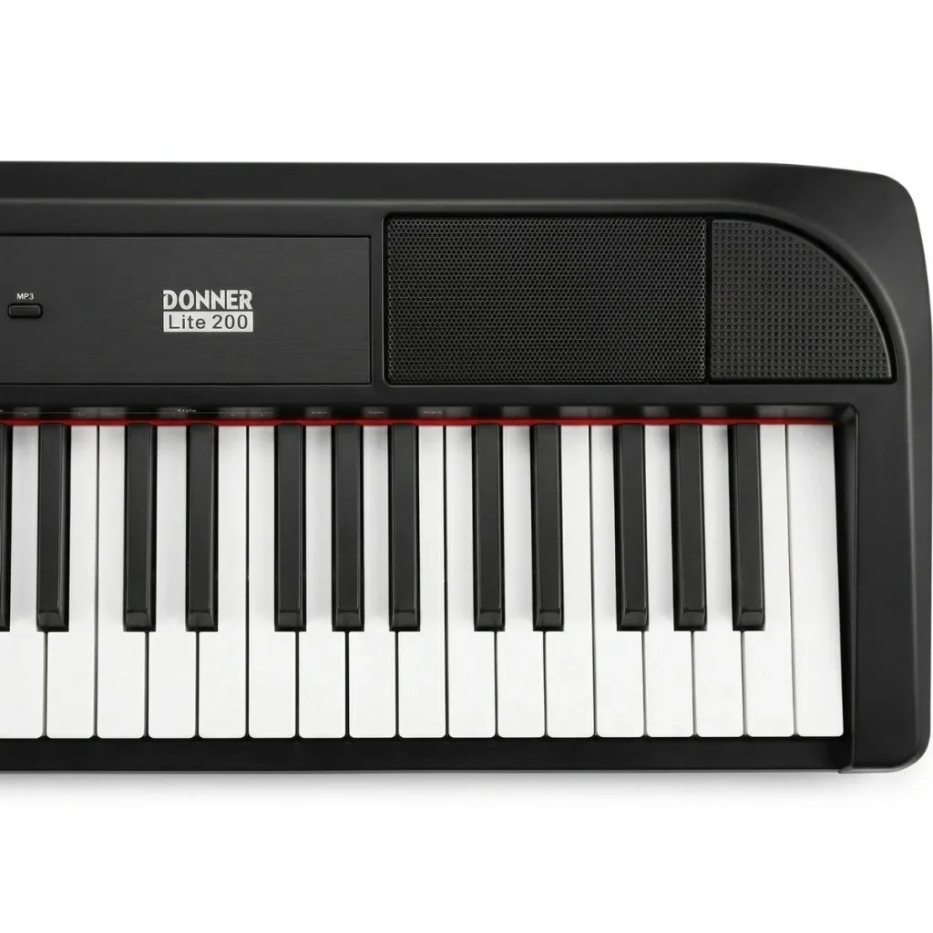 Donner Lite 200 Dijital Taşınabilir Piyano Set (Siyah) 6