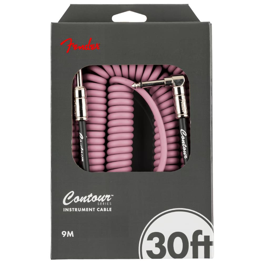 Fender Contour Serisi Coil 9m Sherwood Green Spiral Enstrüman Kablosu 1