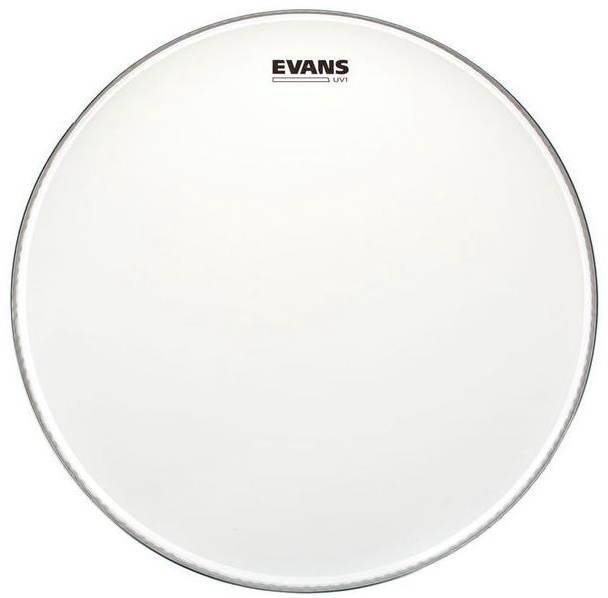 EVANS B18UV1 18" DERİ TOM İÇİN KUMLU BEYAZ TEK KAT 1