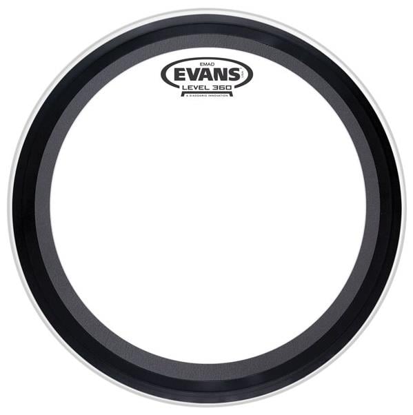 EVANS BD20EMAD 20" DERİ KİCK CLEAR SÜNGERLİ TEK KAT (10 MİL) 4