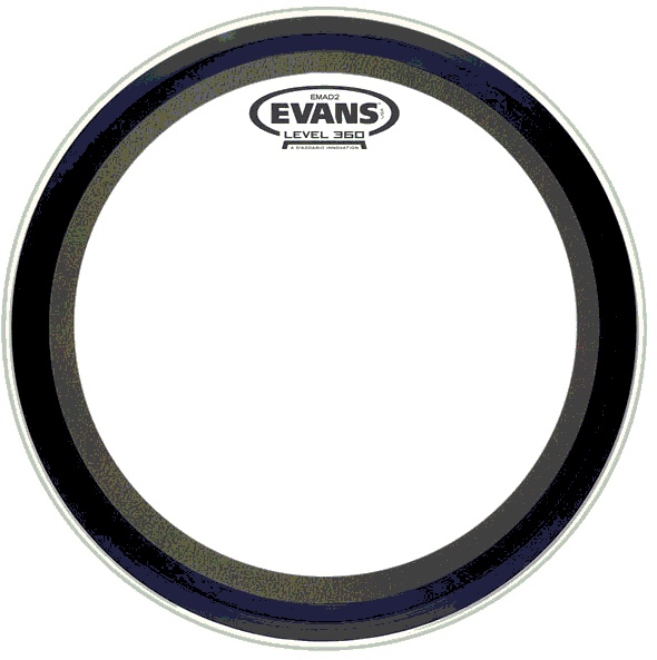 EVANS BD20EMAD2 20" DERİ KİCK CLEAR SÜNGERLİ ÇİFT KAT (17 MİL) 1