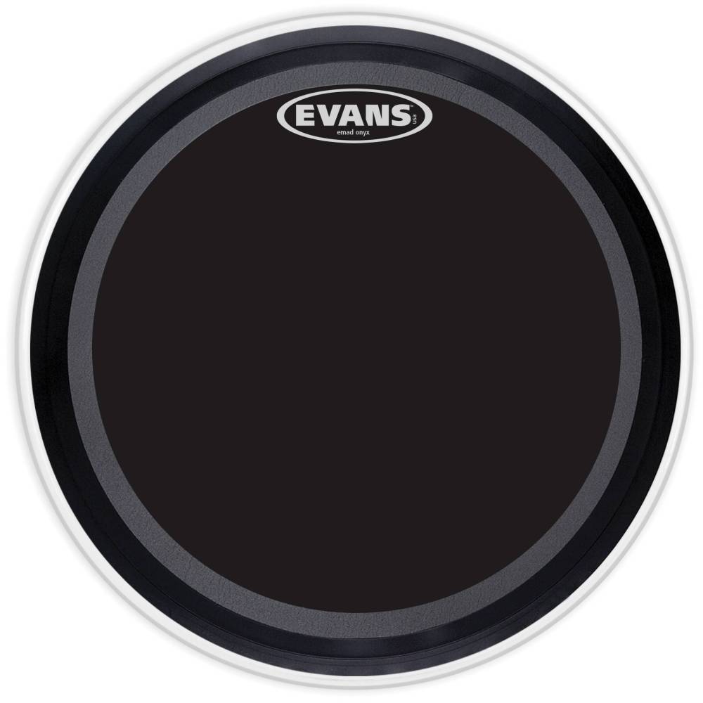 EVANS BD20EMADONX 20" DERİ KİCK KUMLU SİYAH SÜNGERLİ TEK KAT 1