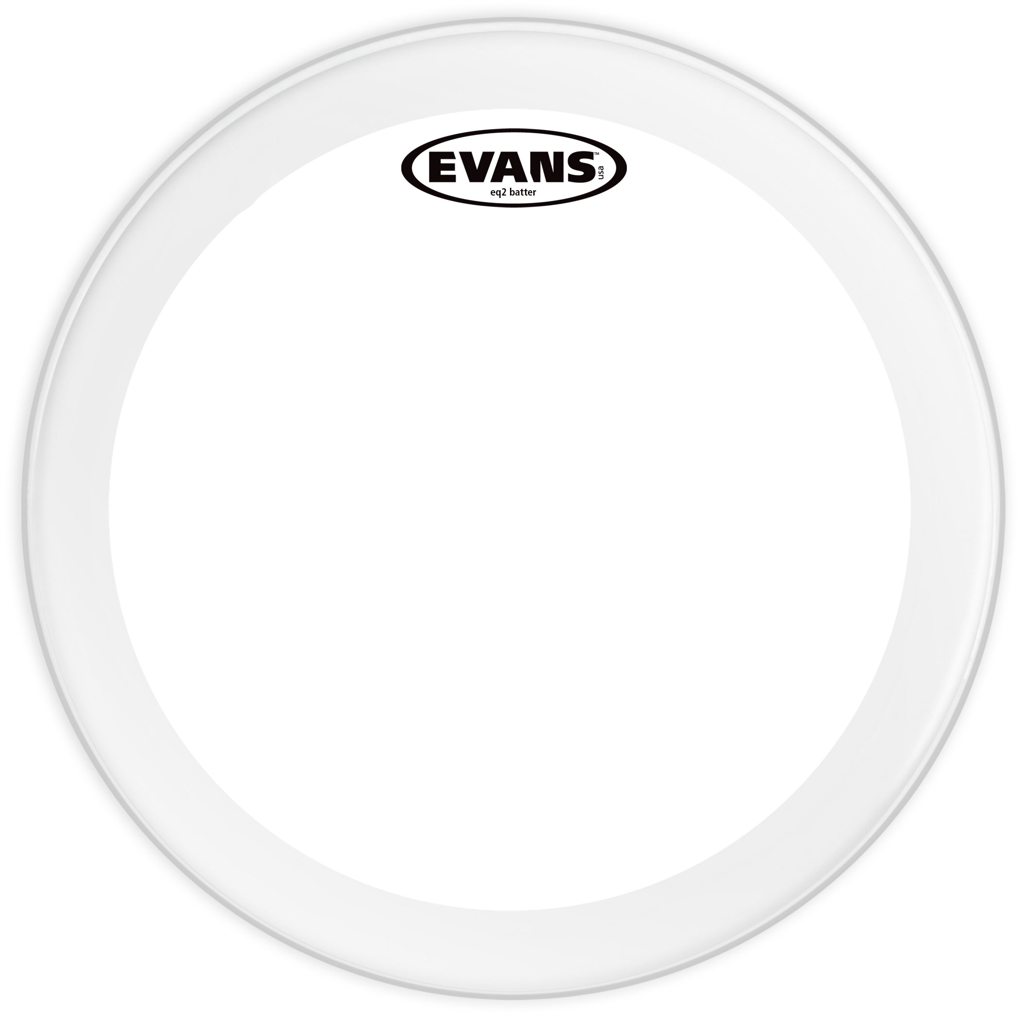 EVANS BD20GB2 20" DERİ KİCK CLEAR RİNGLİ-DELİKLİ ÇİFT KAT (16 MİL) 1