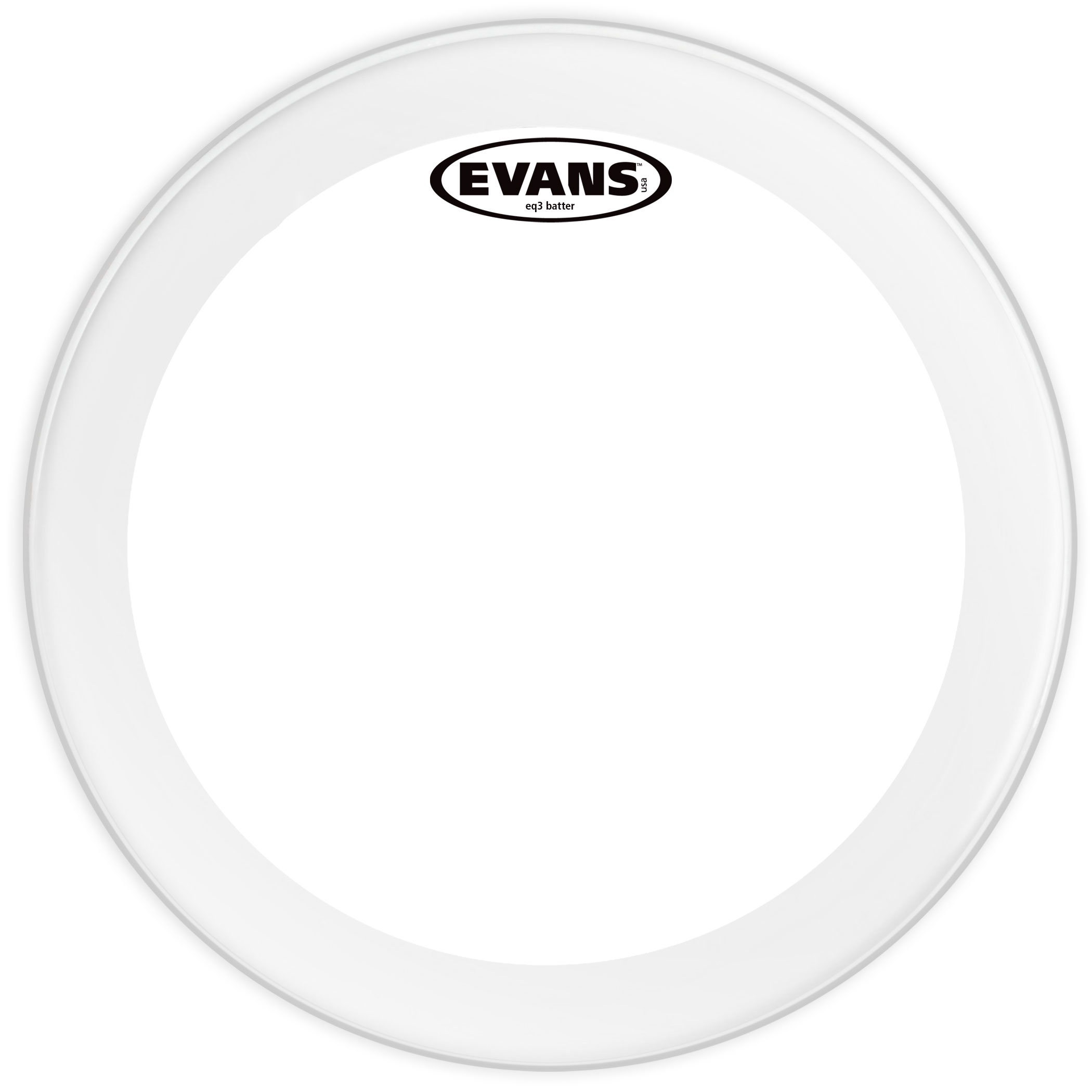 EVANS BD20GB3 20" DERİ KİCK CLEAR RİNGLİ ÇİFT KAT (13 MİL) 1