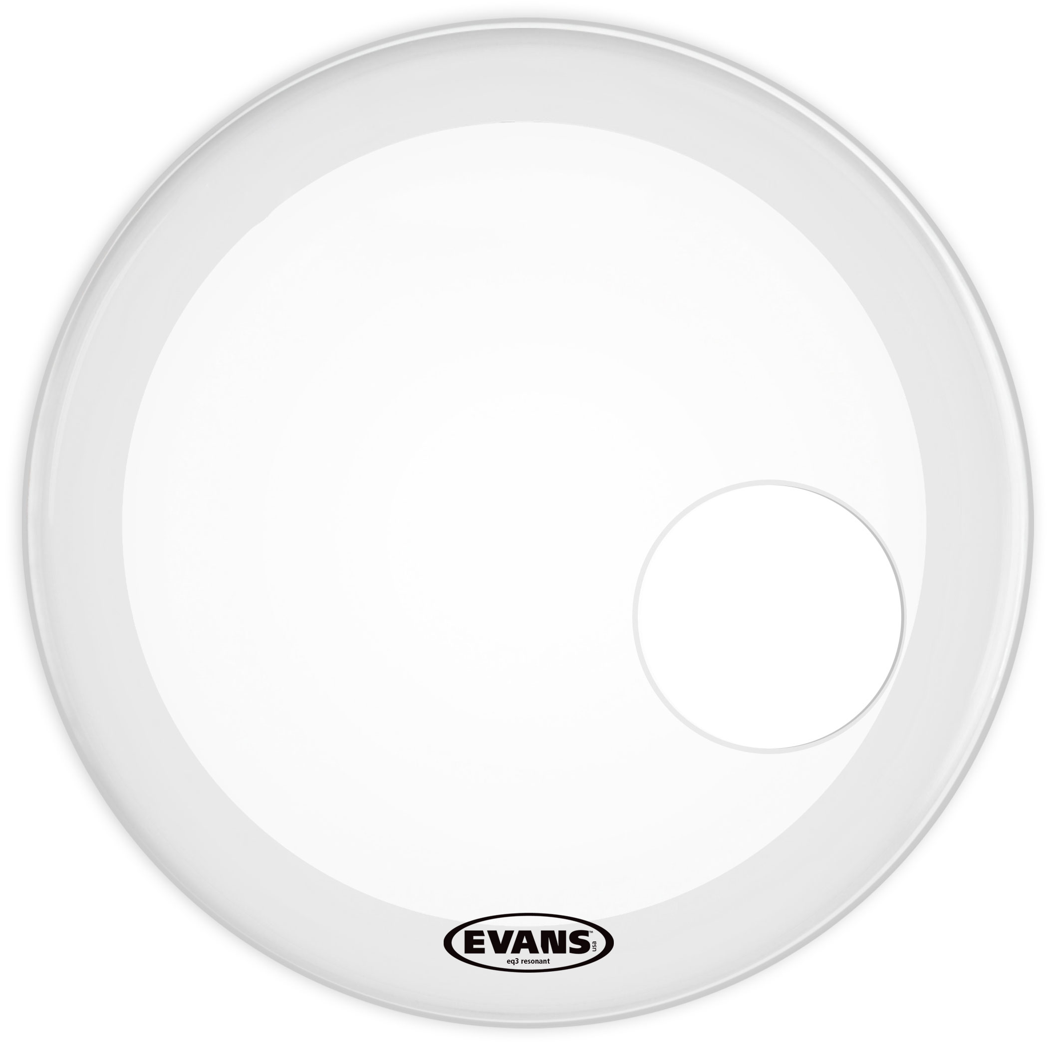 EVANS BD20RGCW 20" DERİ RESONANT FROSTED KİCK KUMLU BEYAZ 1
