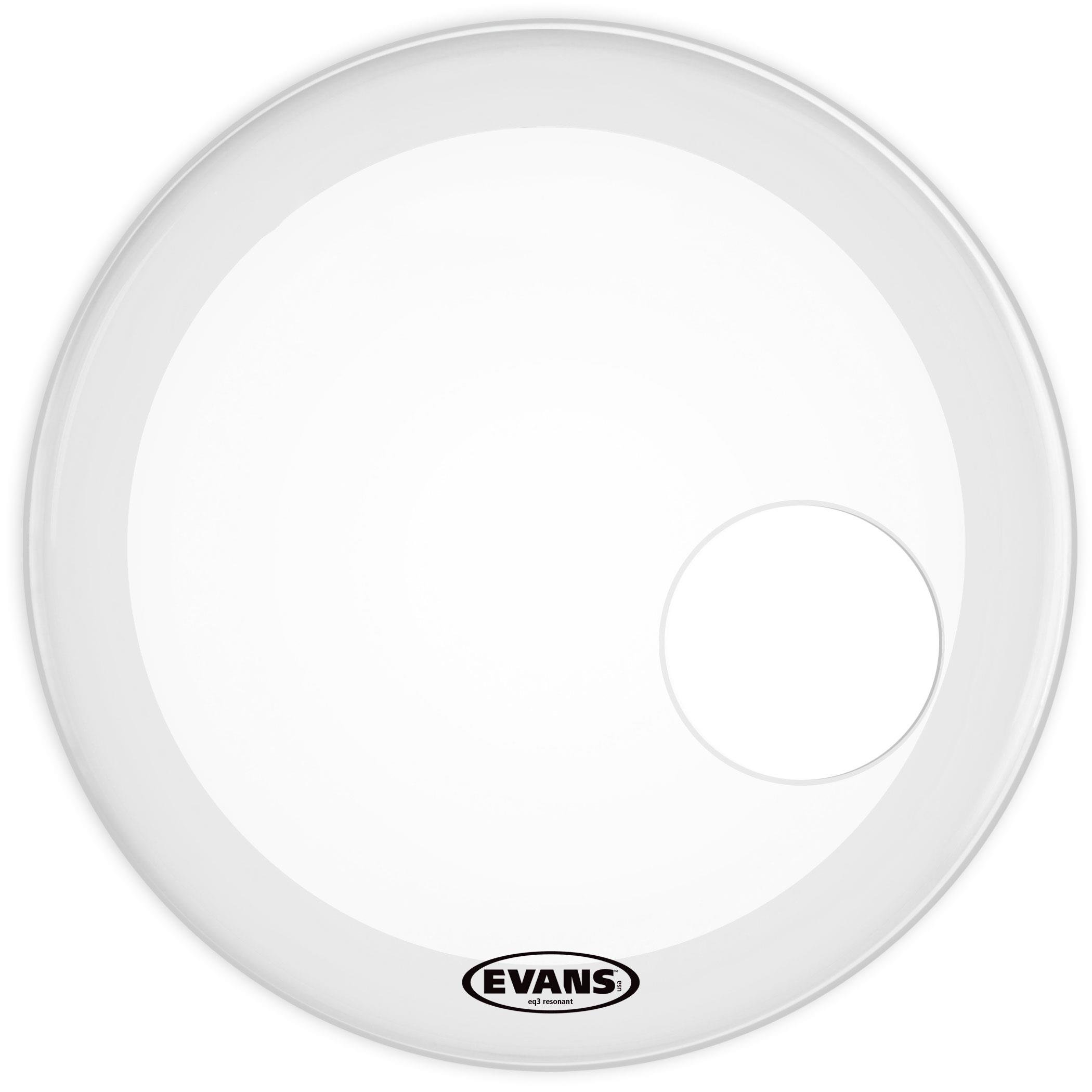 EVANS BD20RGCW 20" DERİ RESONANT FROSTED KİCK KUMLU BEYAZ 2