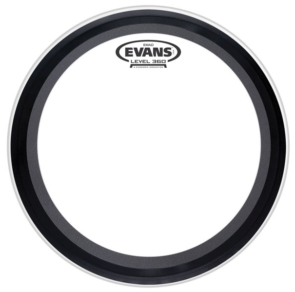 EVANS BD22EMAD2 22" DERİ KİCK CLEAR SÜNGERLİ ÇİFT KAT (17 MİL) 1