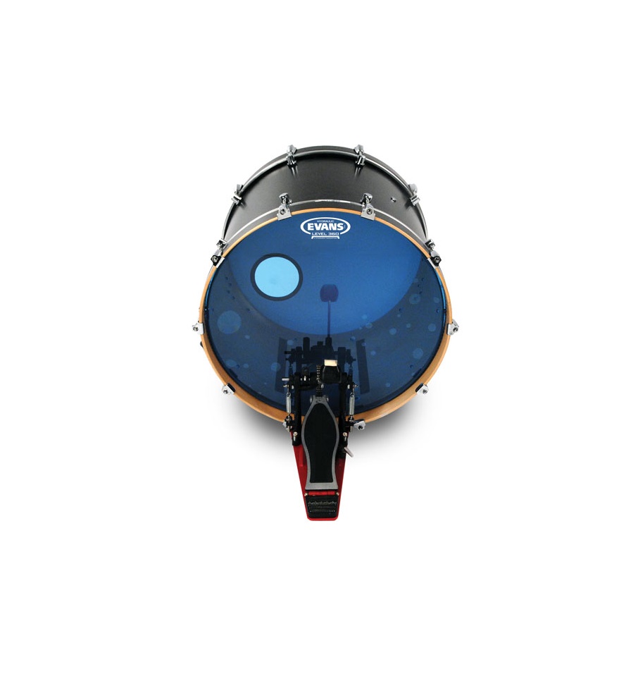 EVANS BD22HB 22" DERİ HYDRAULIC MAVİ KİCK CLEAR YAĞLI ÇİFT KAT 2