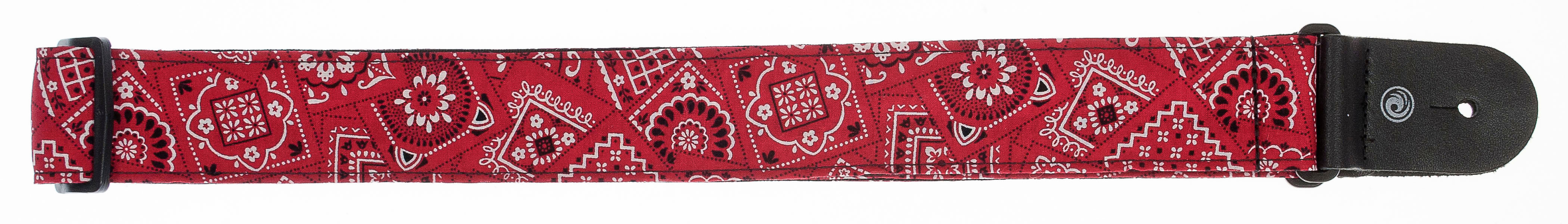 PLANETWAVES 50G02 GİTAR ASKISI, 50MM, KIRMIZI BANDANA 2