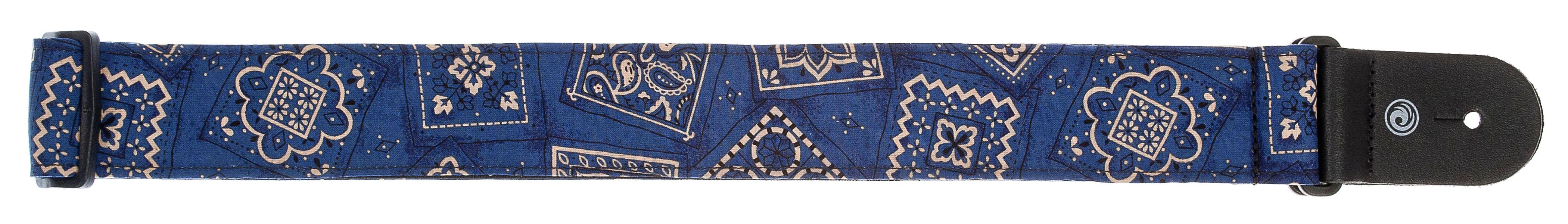PLANETWAVES 50G03 GİTAR ASKISI, 50MM, MAVİ BANDANA 4
