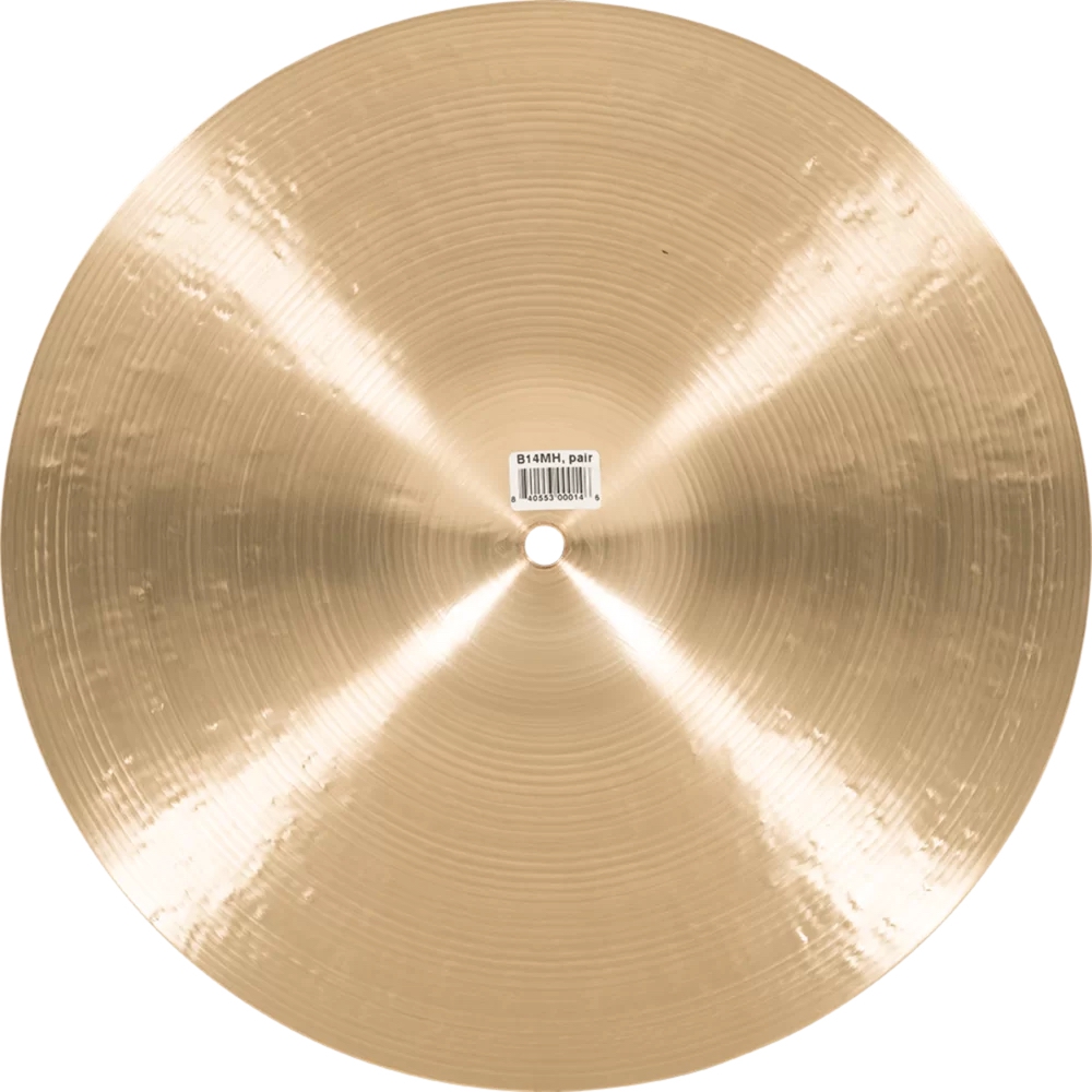 Meinl 14" Byzance Traditional Medium Hihat Zil (Çift) 9