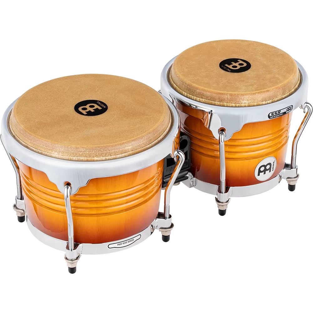 Meinl FWB200GAB 6 3/4"+ 8" Bongoset (Gold Amber, Sunburst Free Ride) 1