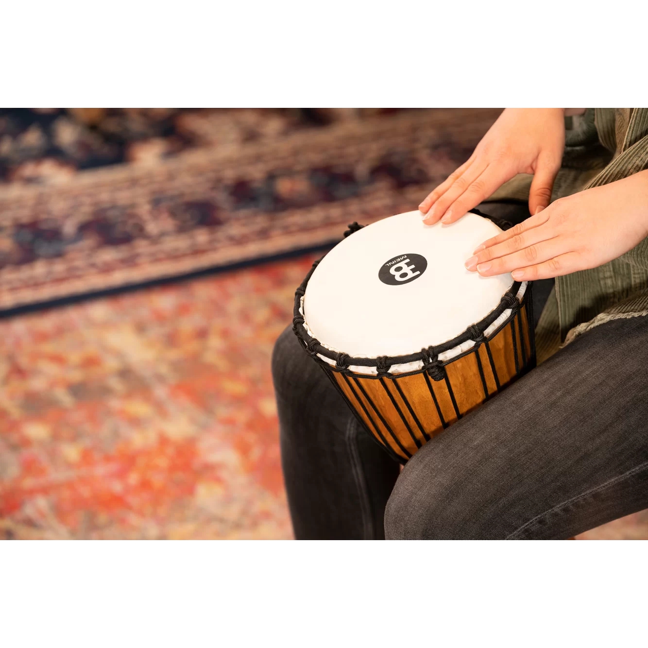 Meinl HDJ4-S Nile Series 8" Djembe (Light Brown) 6