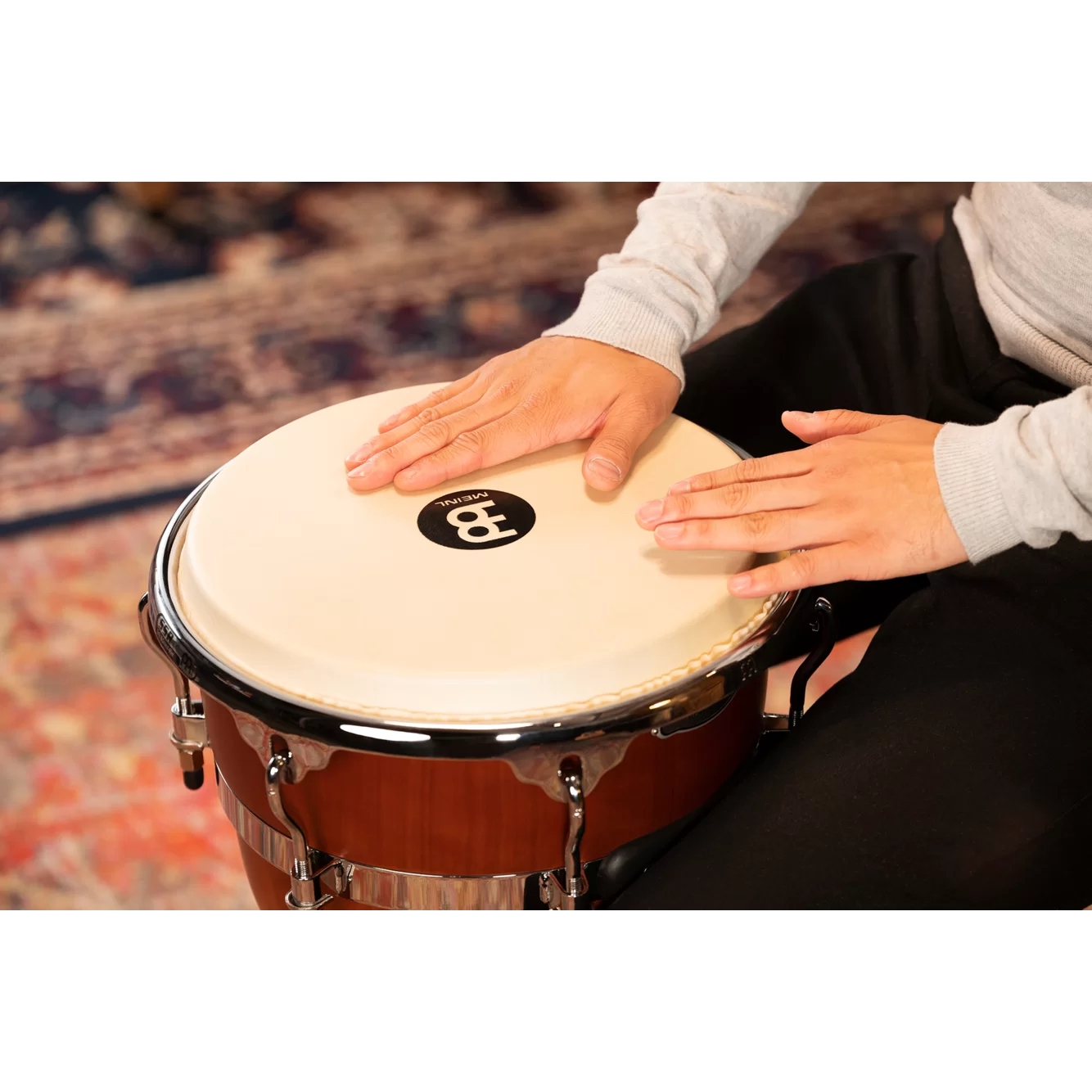 Meinl DJW3GAB-M Floatune Series 12" Djembe (Gold Amber Sunburst Matt) 6