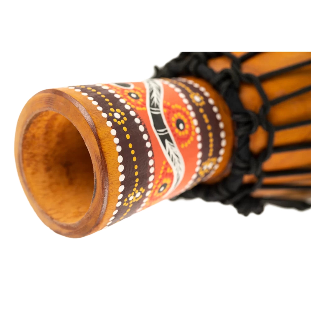 Meinl HDJ5-XXS African Style XX-Small Djembe (Brown Python Design) 5