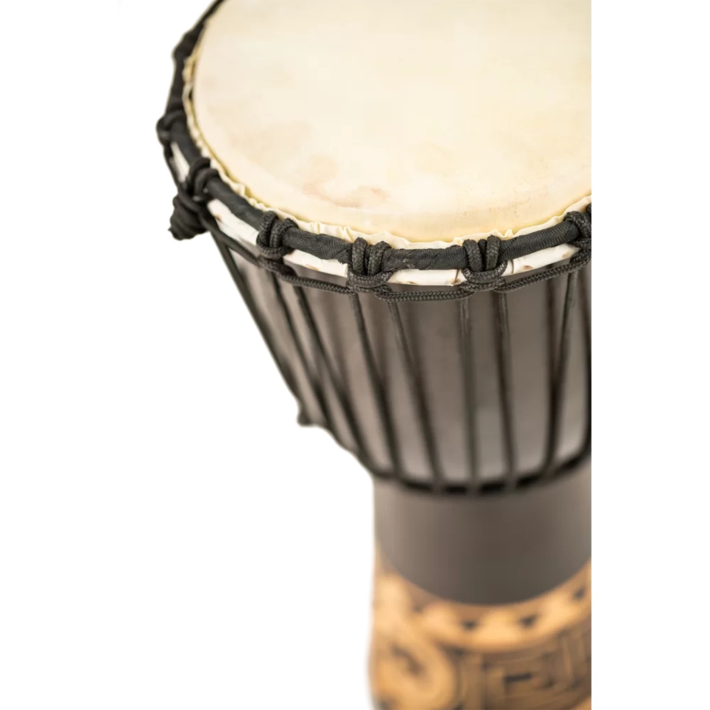 Meinl HDJ1-S Carving African Style 8" Djembe (Dark Brown) 3