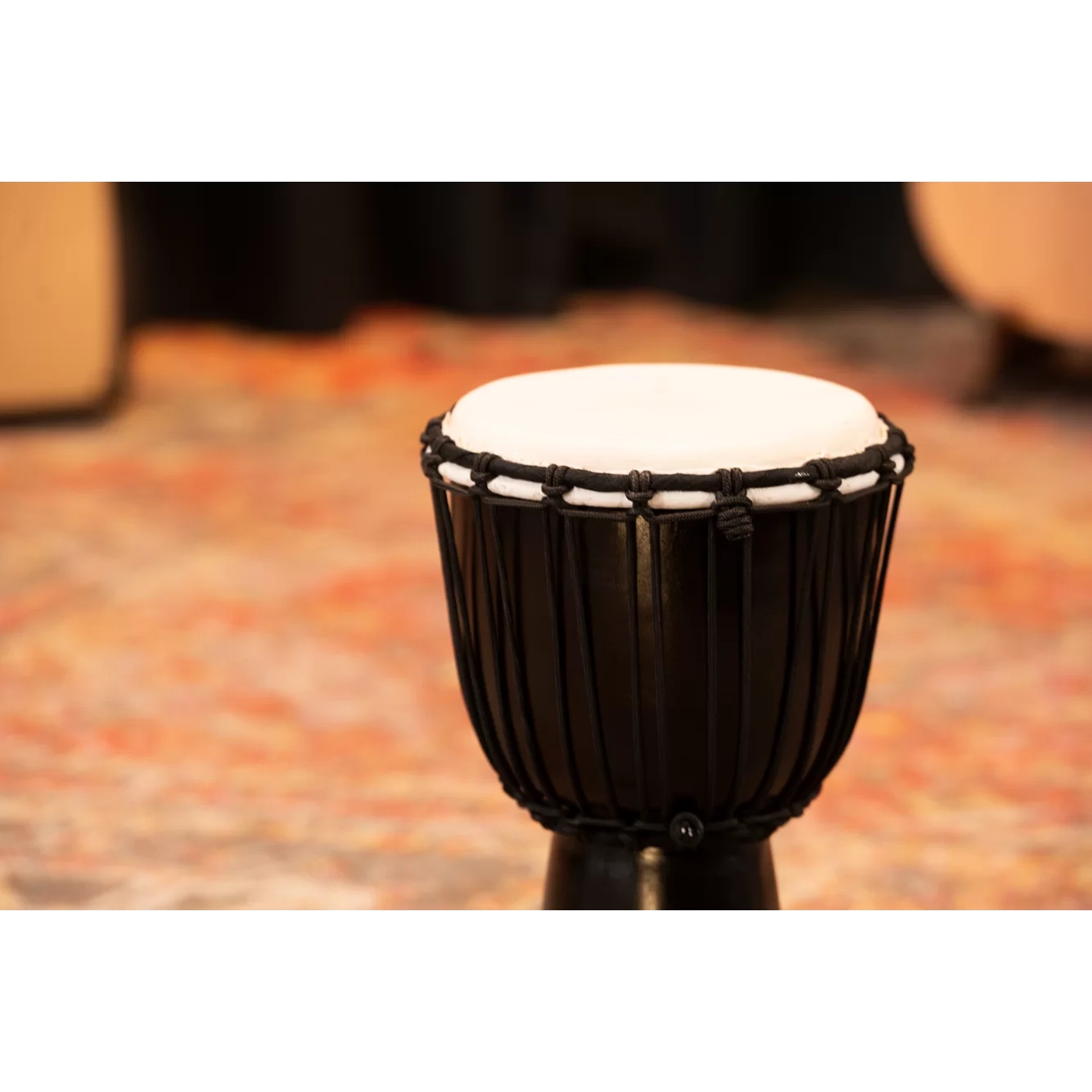 Meinl HDJ1-S Carving African Style 8" Djembe (Dark Brown) 9