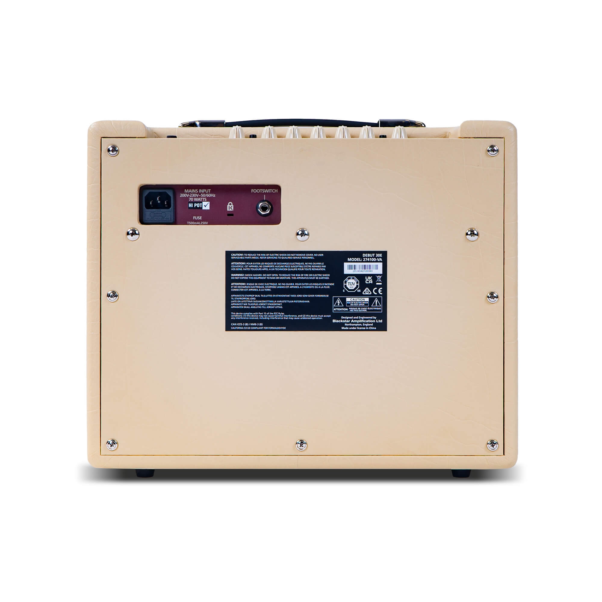 Blackstar DEBUT-30E 12" 30-Watt Combo Amfi (Cream) 5