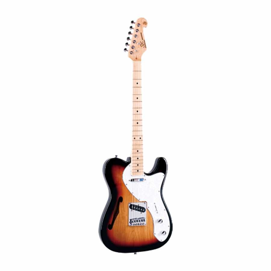 SX Telecaster Elektro Gitar (3-Tone Sunburst) 1