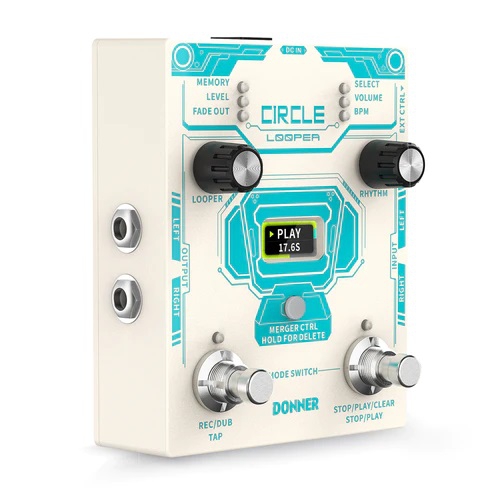 Donner Circle Looper Pedalı (Beyaz) 1