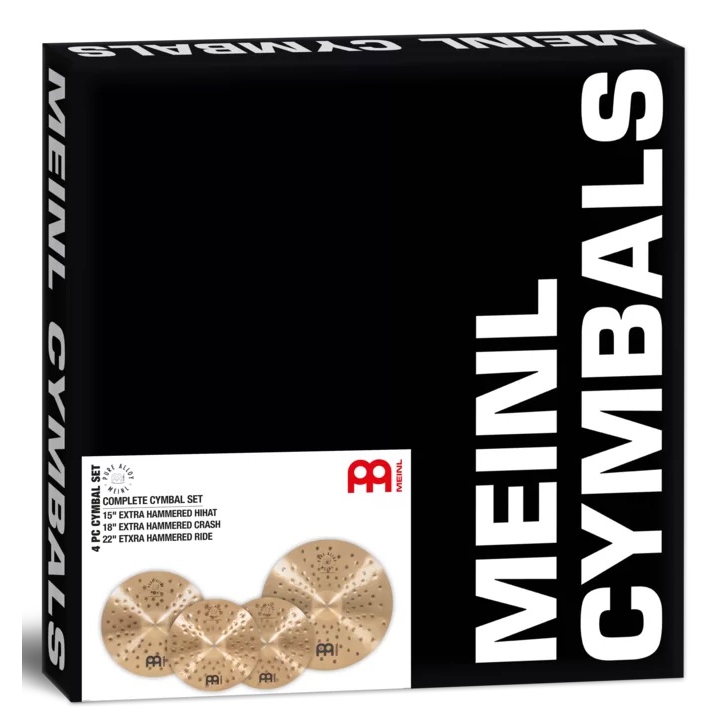 Meinl 15" - 18" - 22" Pure Alloy Complete Extra Hammered Zil Seti 3