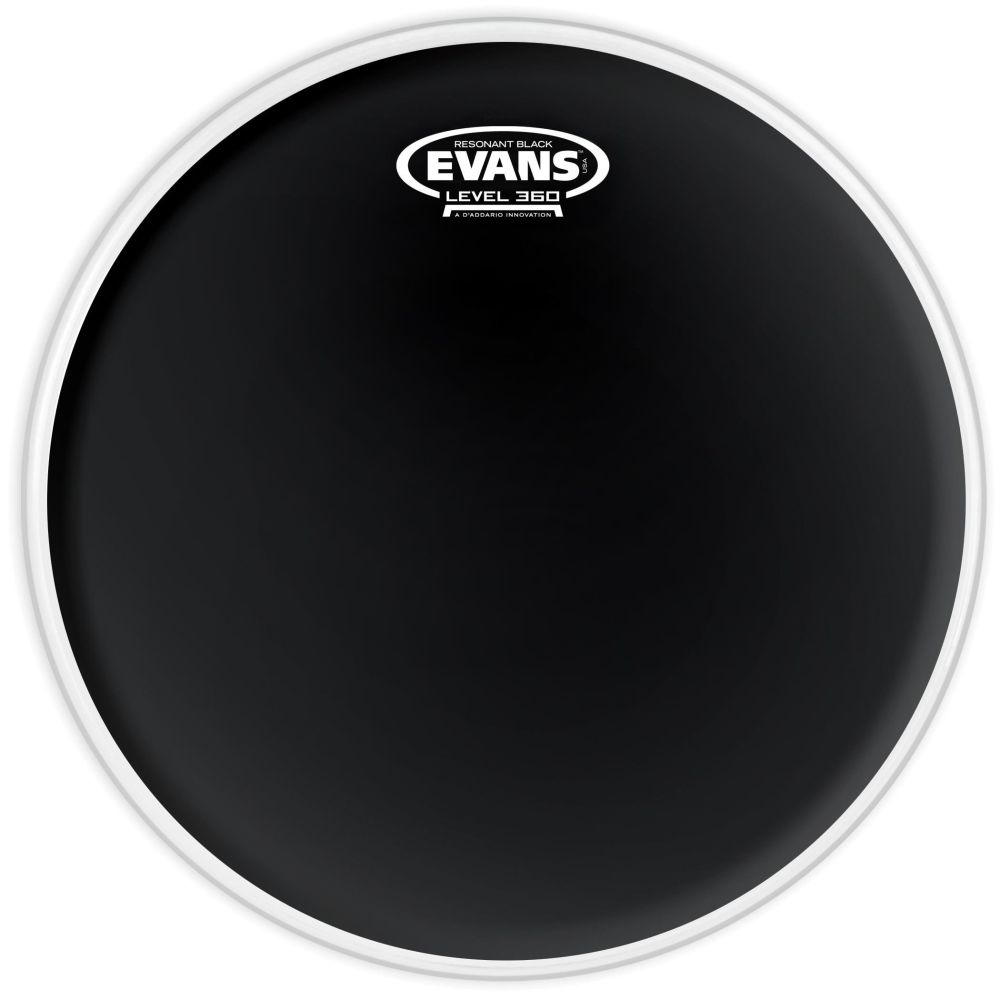 Evans Tt08Rbg Deri 8 Resonant Siyah Tom Alt Clear Tek Kat (7 Mil) 3