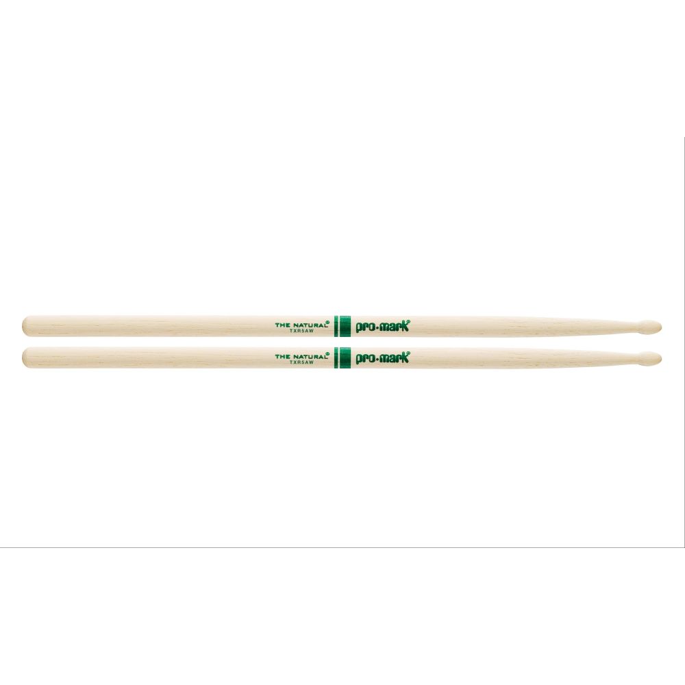Pro-Mark Txr5aw Baget 5a The Natural Hickory Wood Tip 2