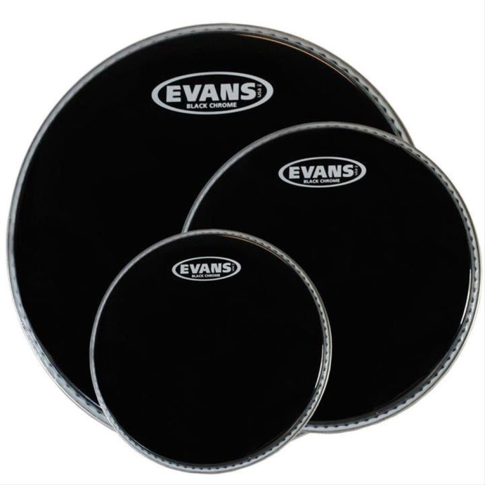 Evans Etpchr-R Deri Seti (10+12+16) Siyah Rock Kit 2