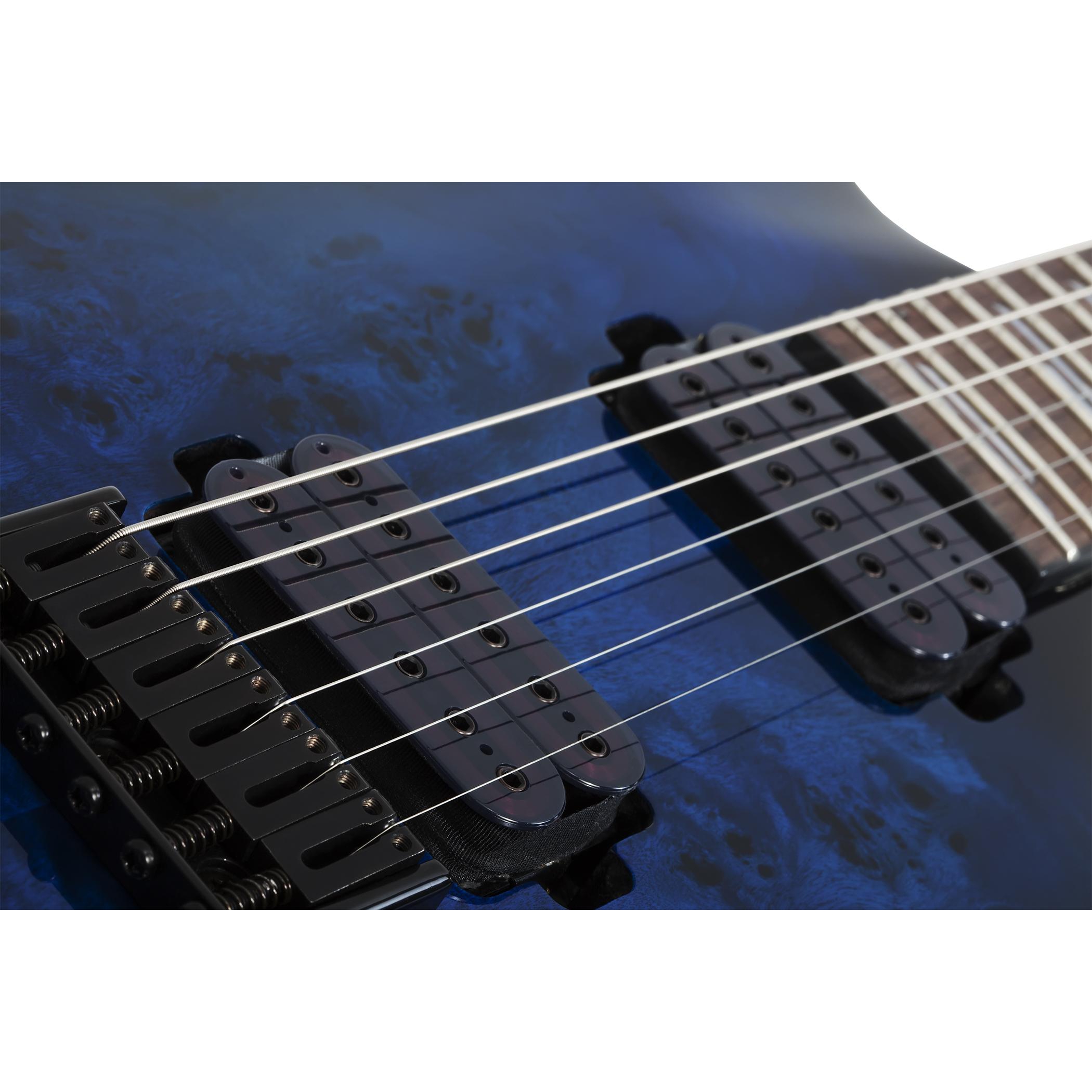 Schecter Omen Elite-6 Elektro Gitar (See Thru Blue Burst) 4