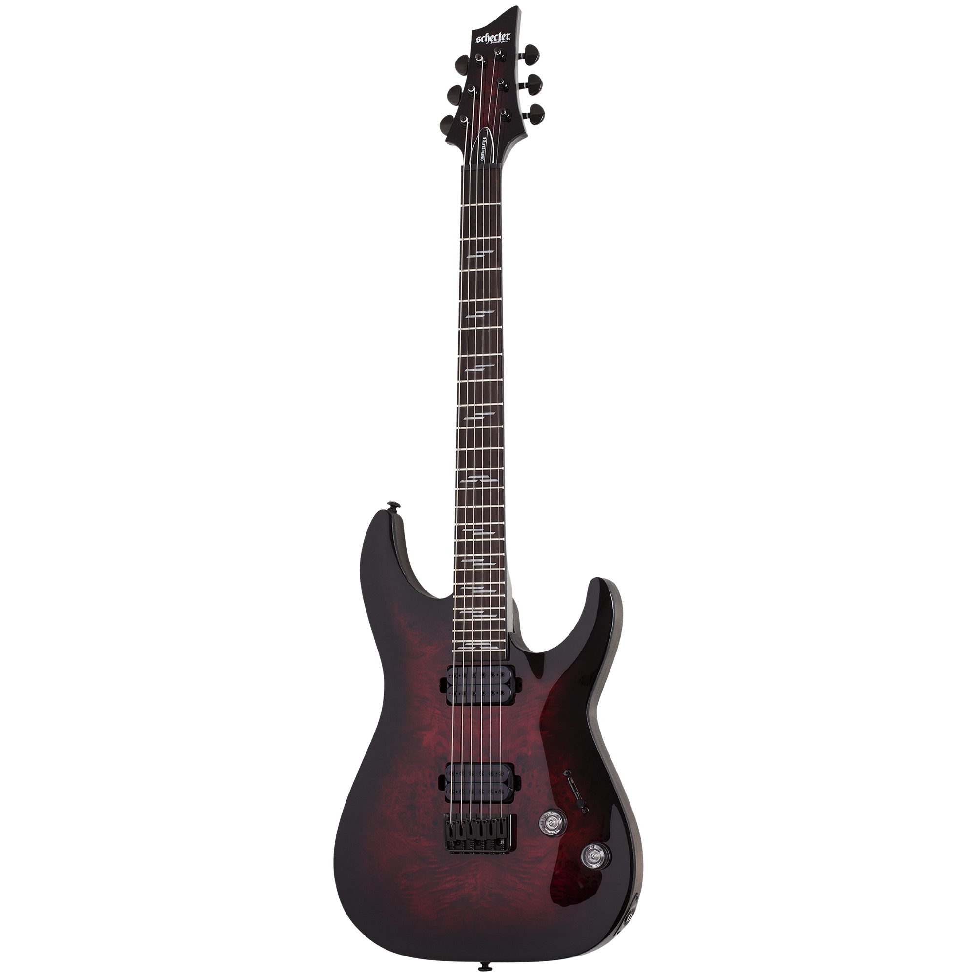 Schecter Omen Elite-6 Elektro Gitar (Black Cherry Burst) 1