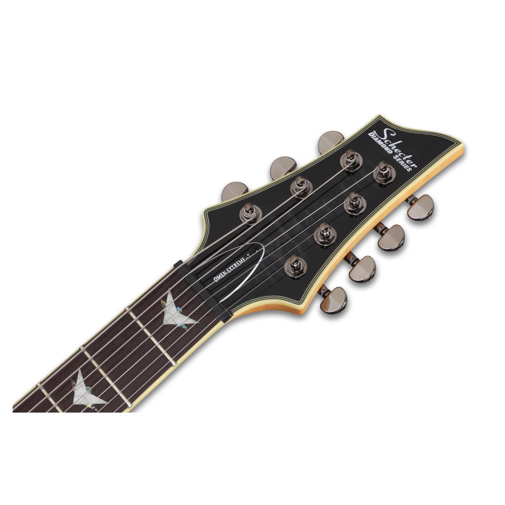Schecter Omen Extreme 7 Telli Elektro Gitar (See-Thru Black) 6
