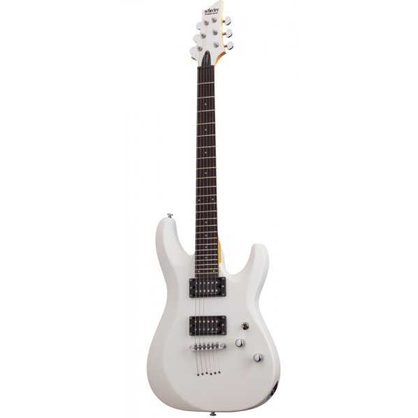 Schecter C-6 Deluxe Elektro Gitar (Satin White) 1