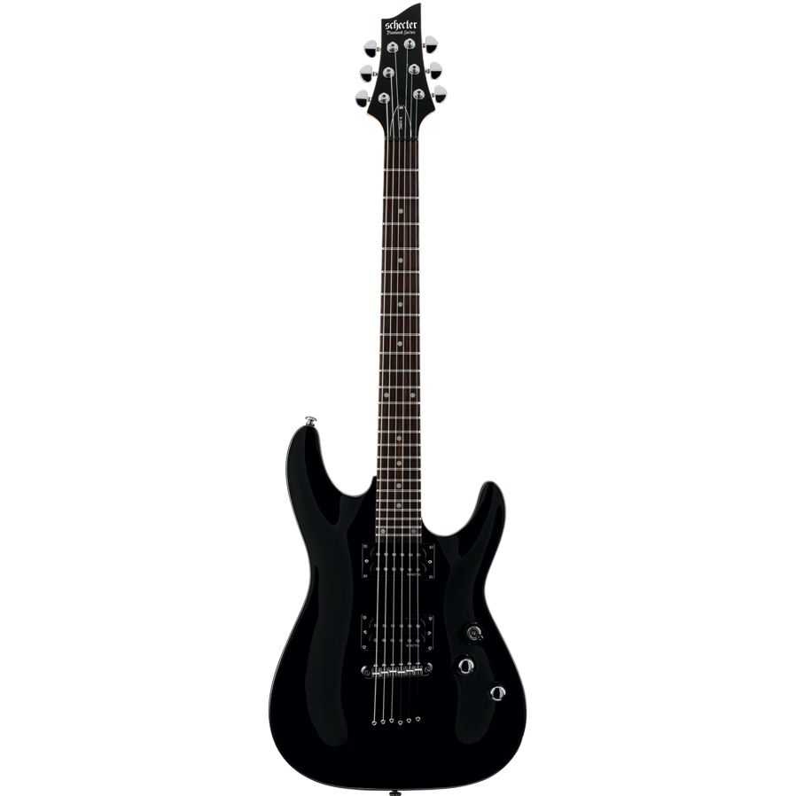 Schecter Omen 6 Elektro Gitar (Gloss Black) 1