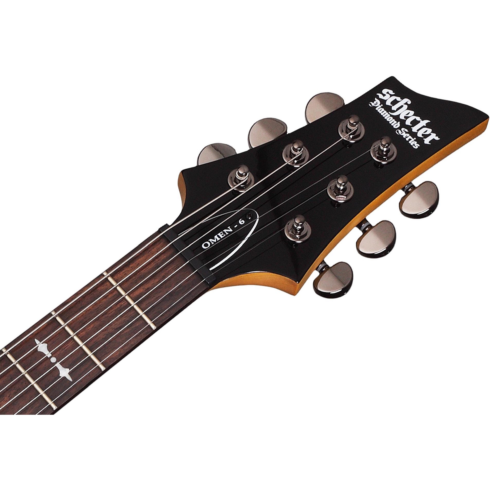 Schecter Omen 6 Solak Elektro Gitar (Gloss Black) 5