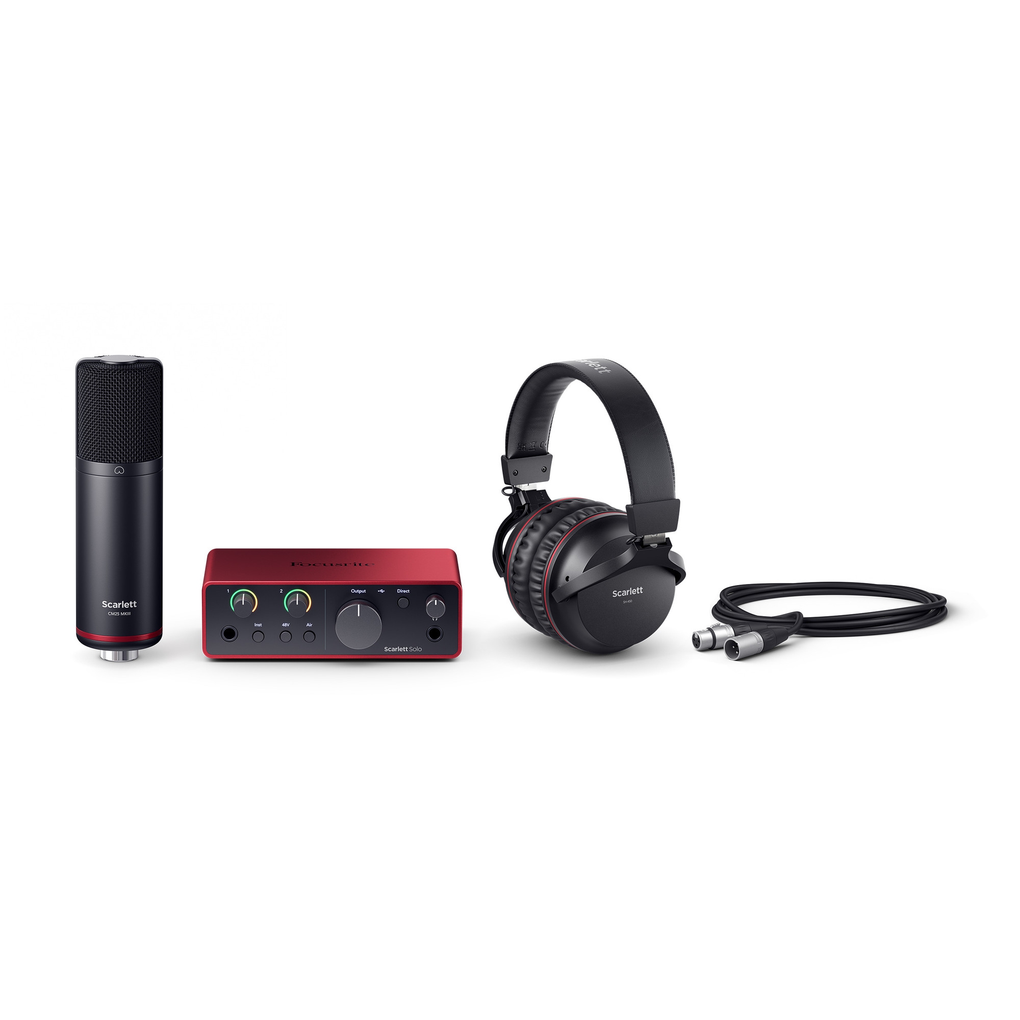 Focusrite Scarlett Solo Studio Gen 4 Kayıt Paketi 1