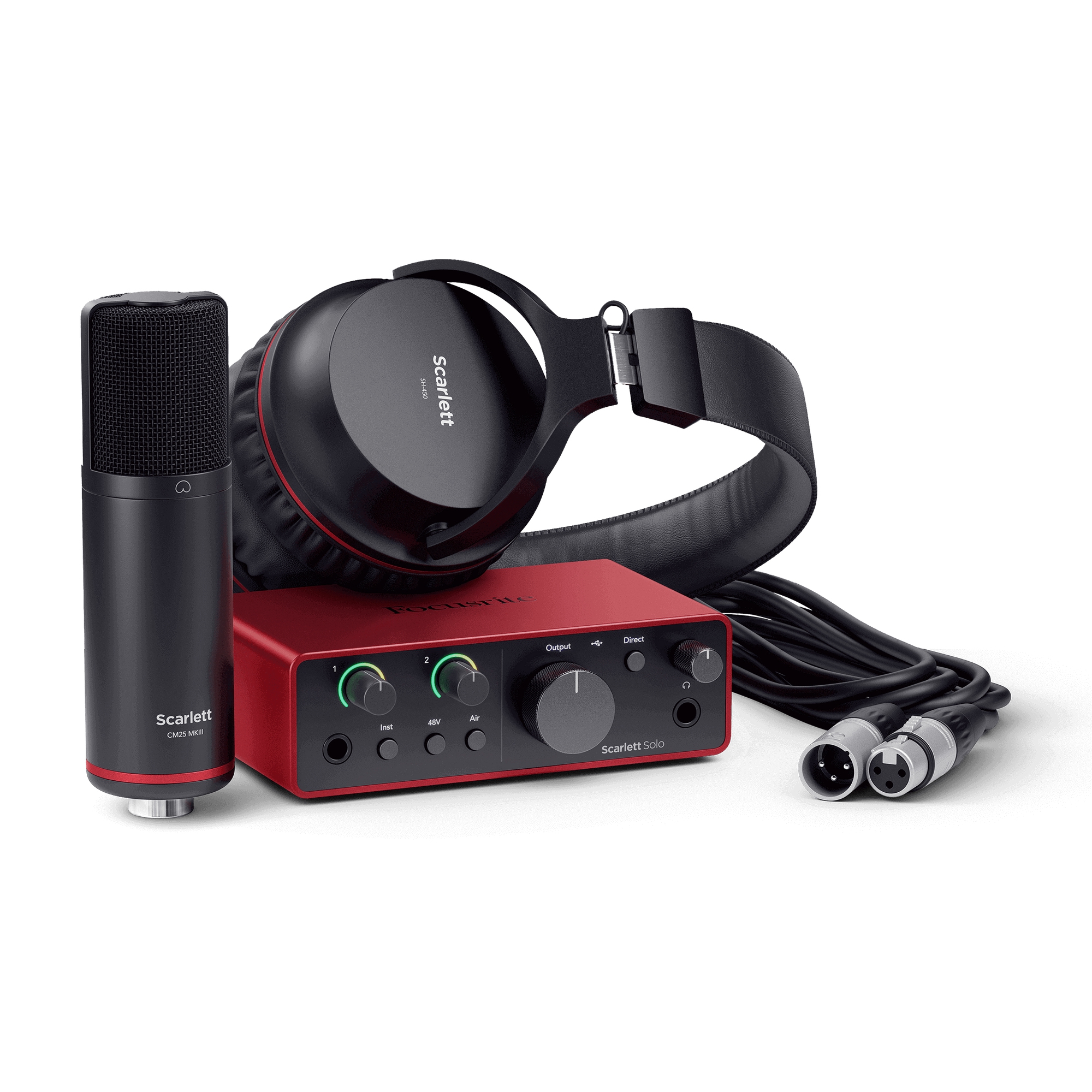 Focusrite Scarlett Solo Studio Gen 4 Kayıt Paketi 2