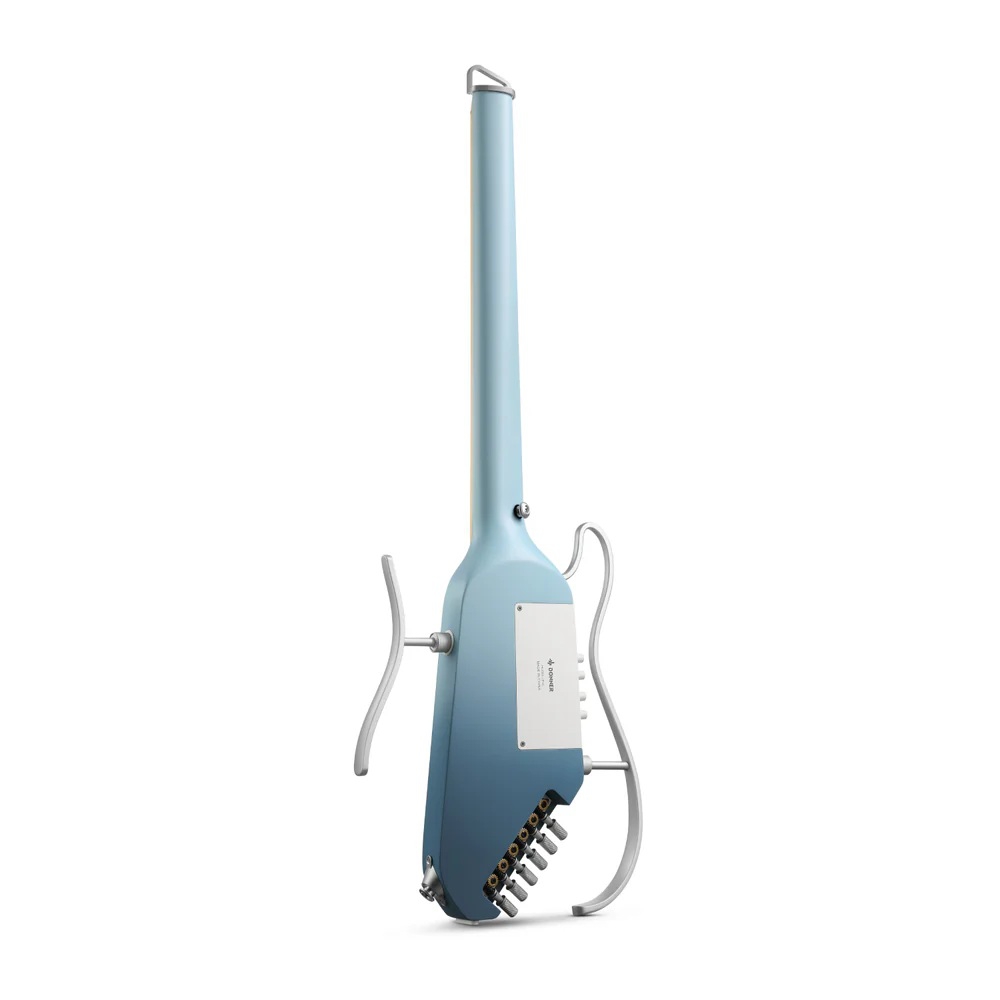 Donner Hush-I Pro Elektro Akustik Gitar (Hawaiian Blue) 5