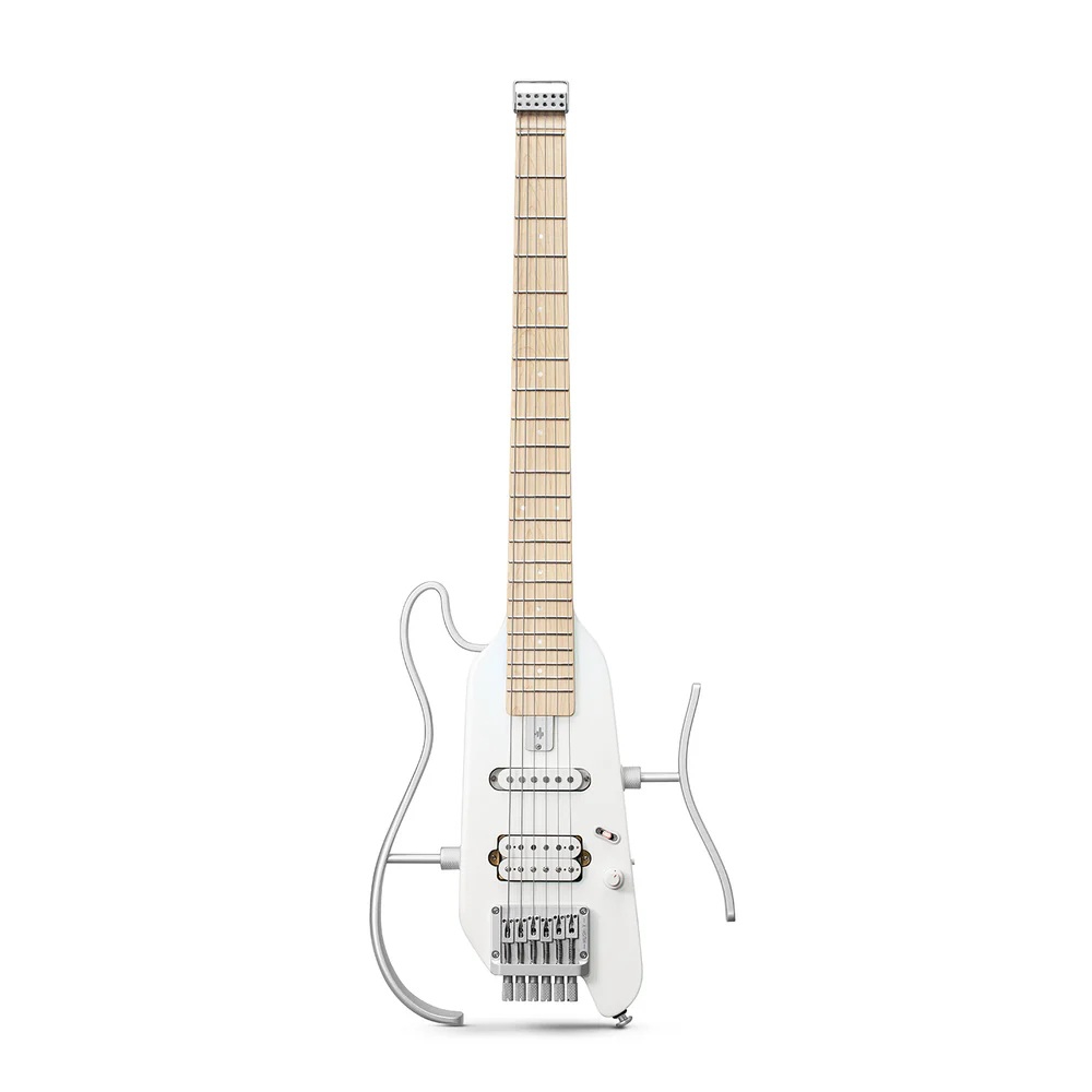 Donner Hush-X Headless Traveller Elektro Gitar (Beyaz) 1