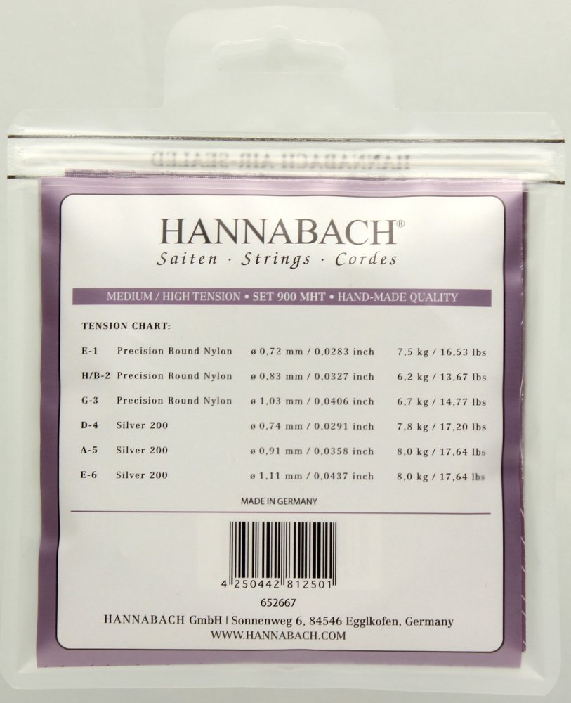 Hannabach 900 MHT Klasik Gitar Teli 2
