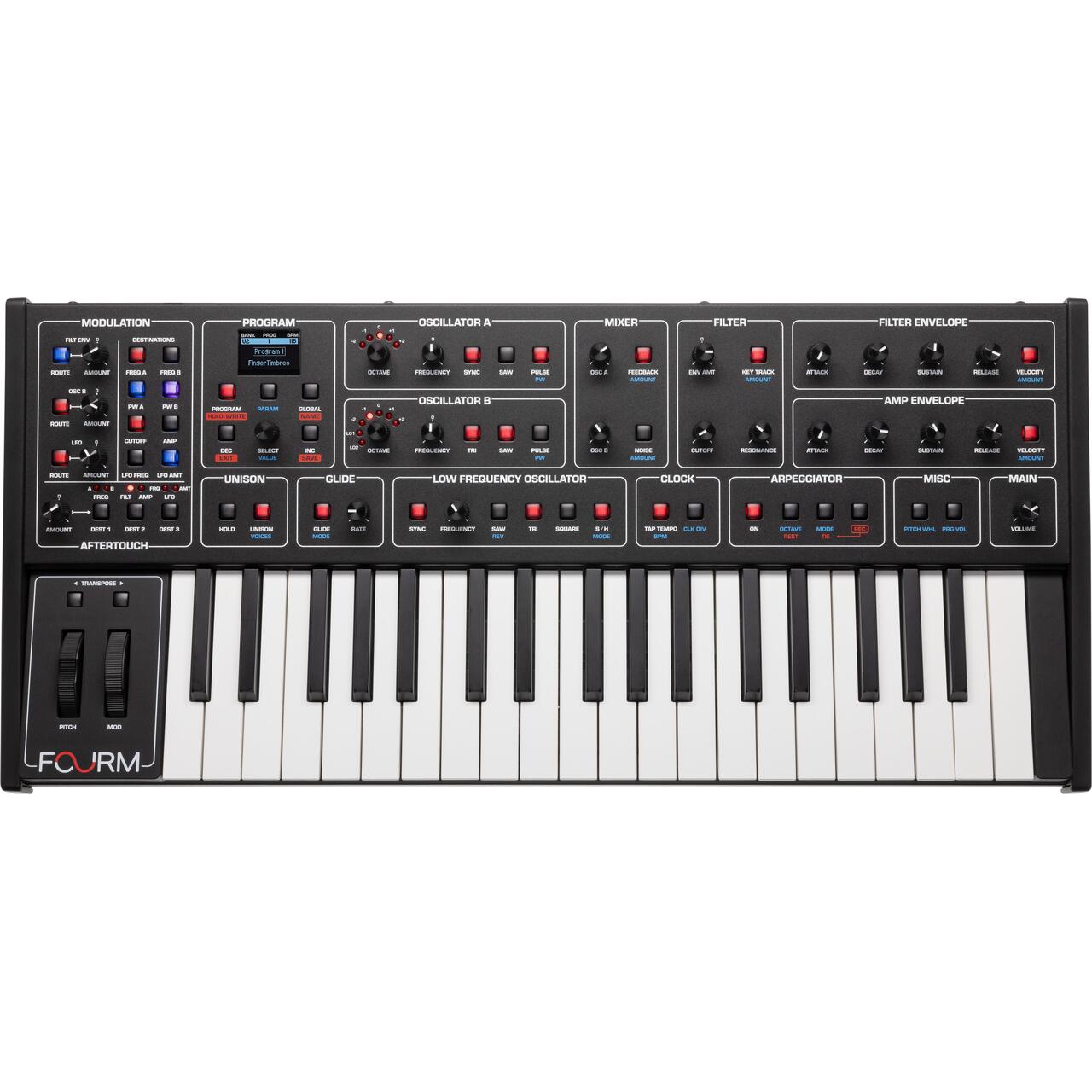Sequential Fourm Compact Polyphonic Analog Synthesizer 1